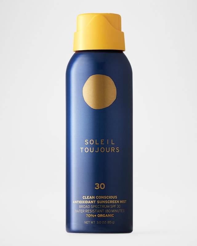 Clean Conscious Antioxidant Sunscreen Mist SPF 30 Travel Size, 3 oz.